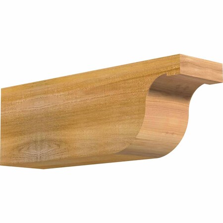 Ekena Millwork Del Monte Rough Sawn Rafter Tail, Western Red Cedar, 6"W x 8"H x 24"L RFT06X08X24DEL00RWR